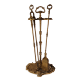 Gilded brass fireplace servant 2 elements