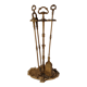 Gilded brass fireplace servant 2 elements