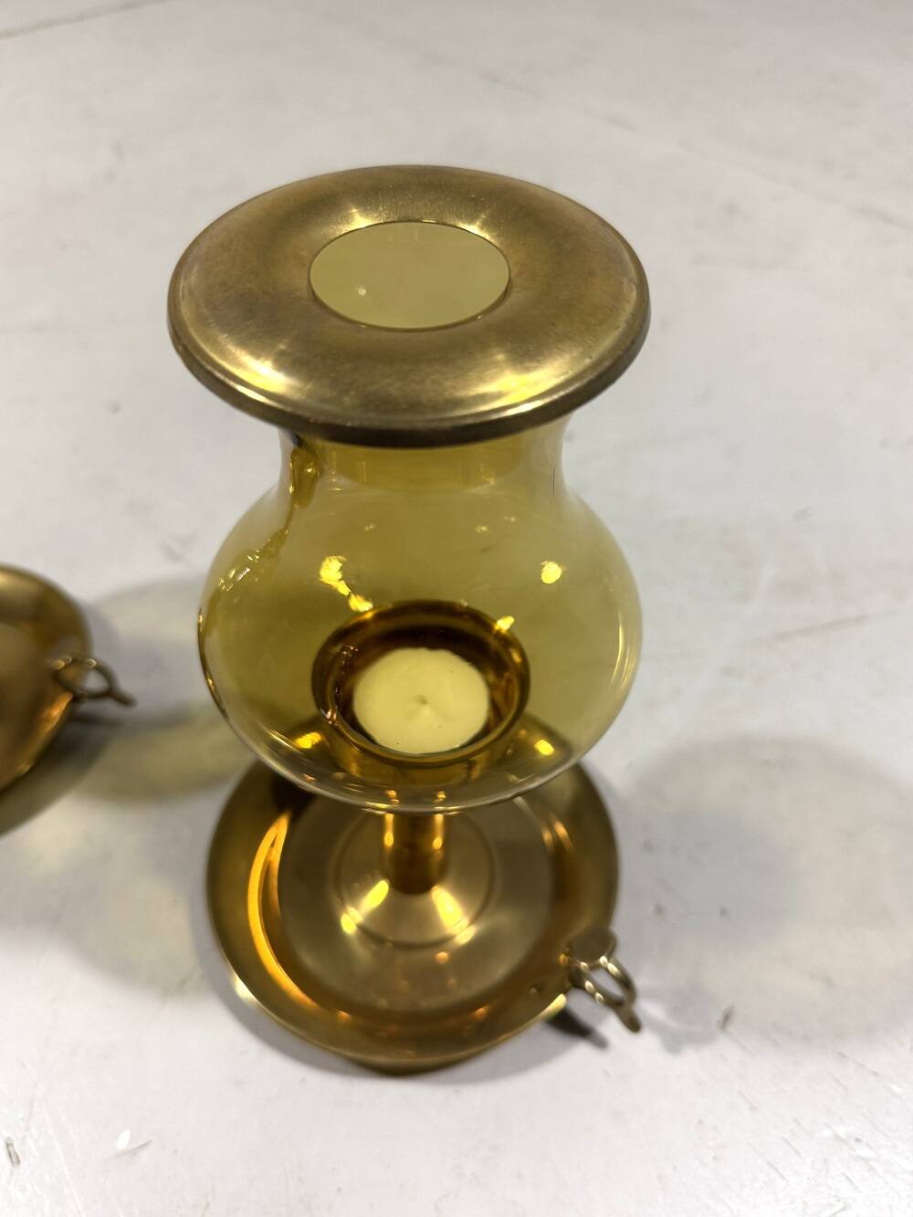 Peter Jensen Copenhagen brass candle holders Denmark 1960’s