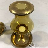 Peter Jensen Copenhagen brass candle holders Denmark 1960’s