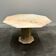 Fabulous Italian blush pink marble dining table, 1980s.