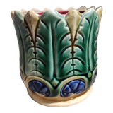 Cache-pot vase en barbotine