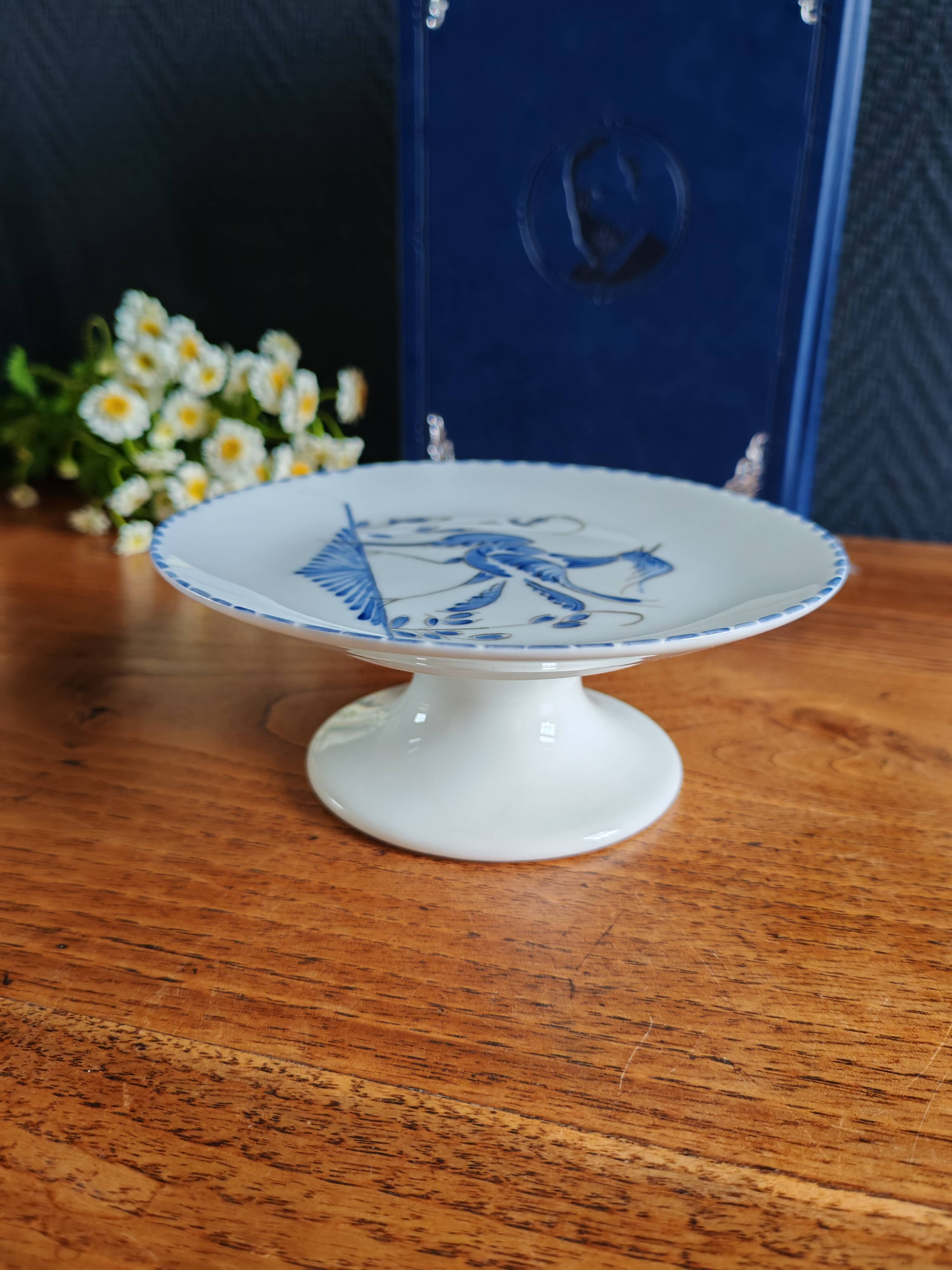 Limoges Porcelain Footed Plate
