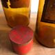 Old pharmacy bottle/jar "Azotas Potassicus" brown glass