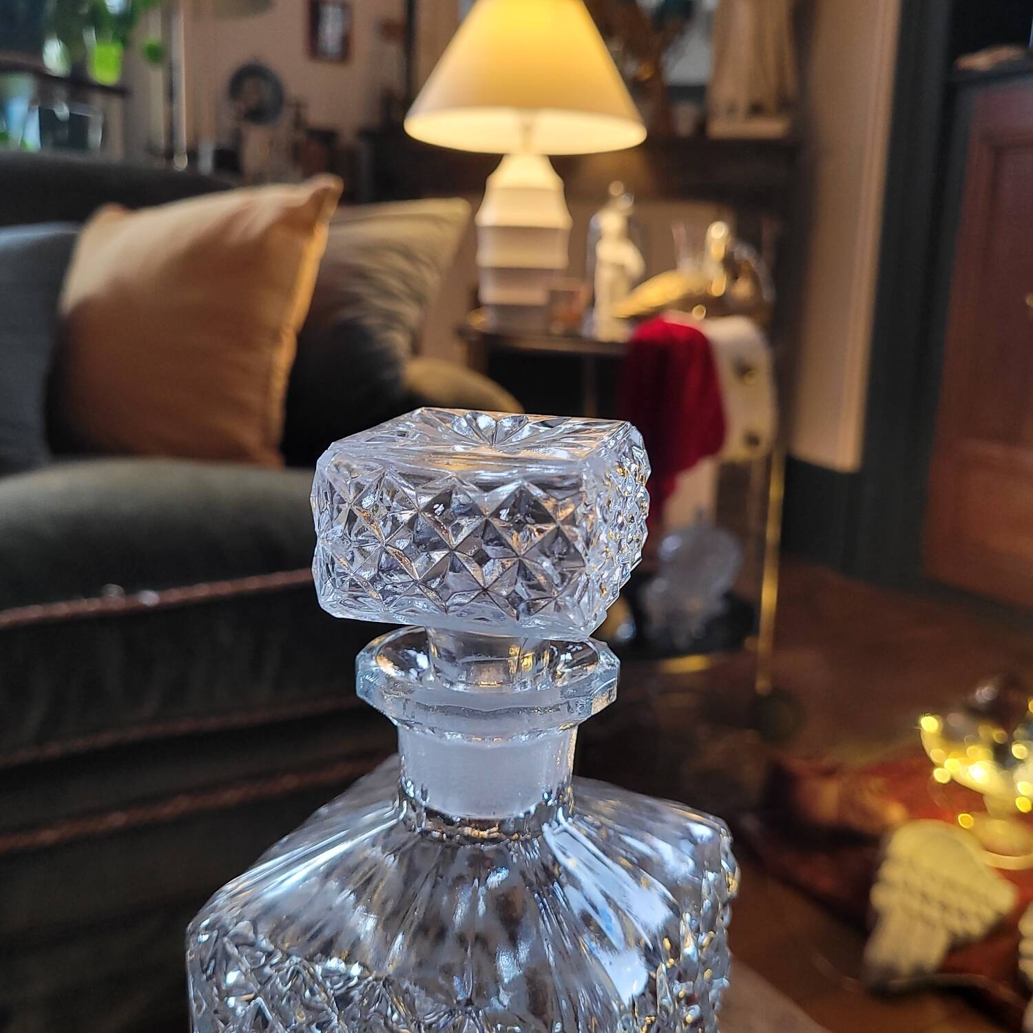 Cut glass carafe – 1950s