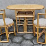 Rattan set, 1980s