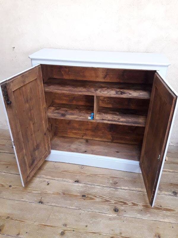 Small 2-door buffet, 19th century, painted fir