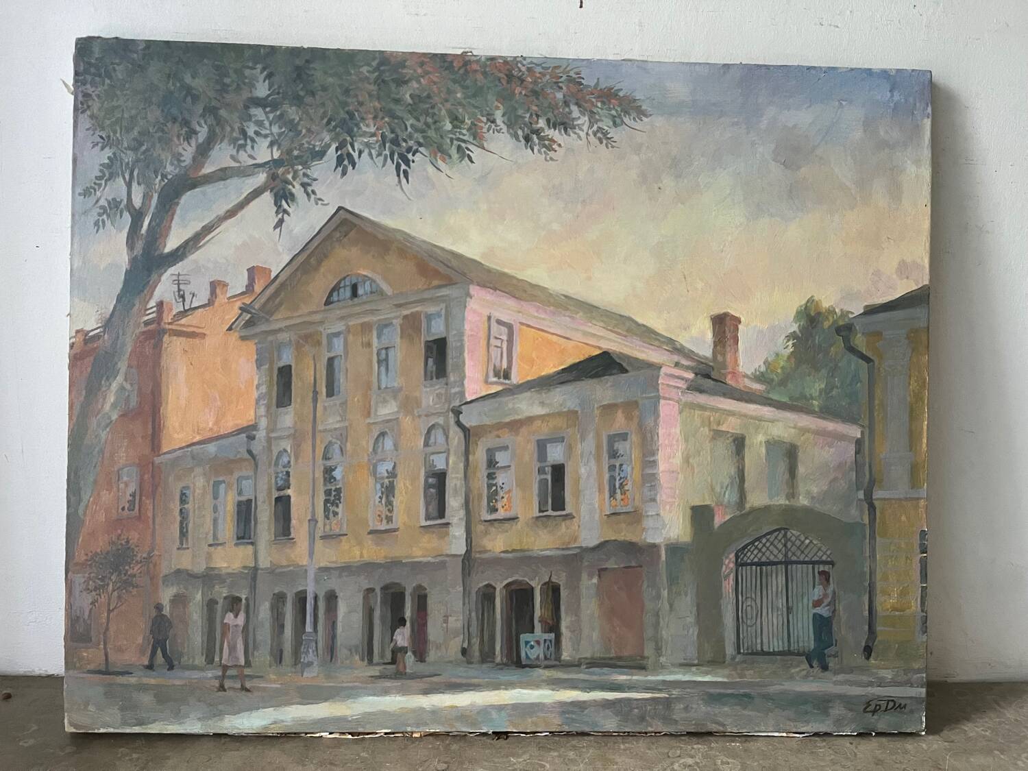 "The Tishashev House – Opochka" signed A. A. Yeremin