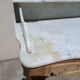 Table de toilette, plateau marbre