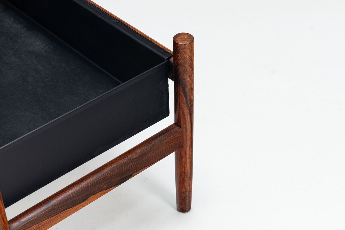 Hugo Frandsen large planter in rosewood Spottrup Denmark 1960