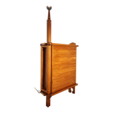 Swivel bar cabinet in oak Guillerme and Chambron for Notre Maison 1970