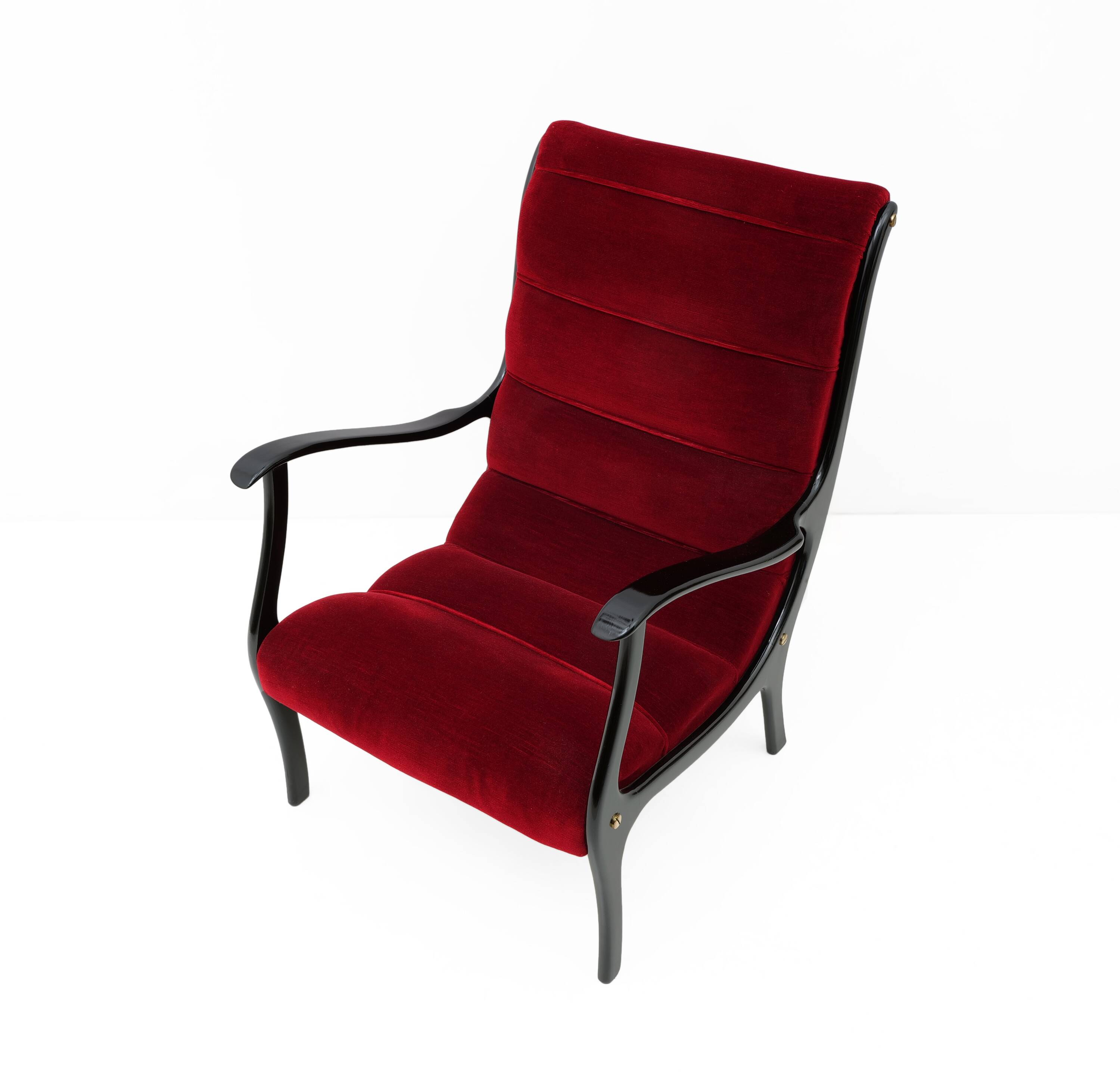 Ezio Longhi Mid-Century Modern Italian Mitzi Armchair for Elam, 1950s
