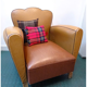 Fauteuil club moustache années 40