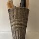XXL 57cm grey wicker basket
