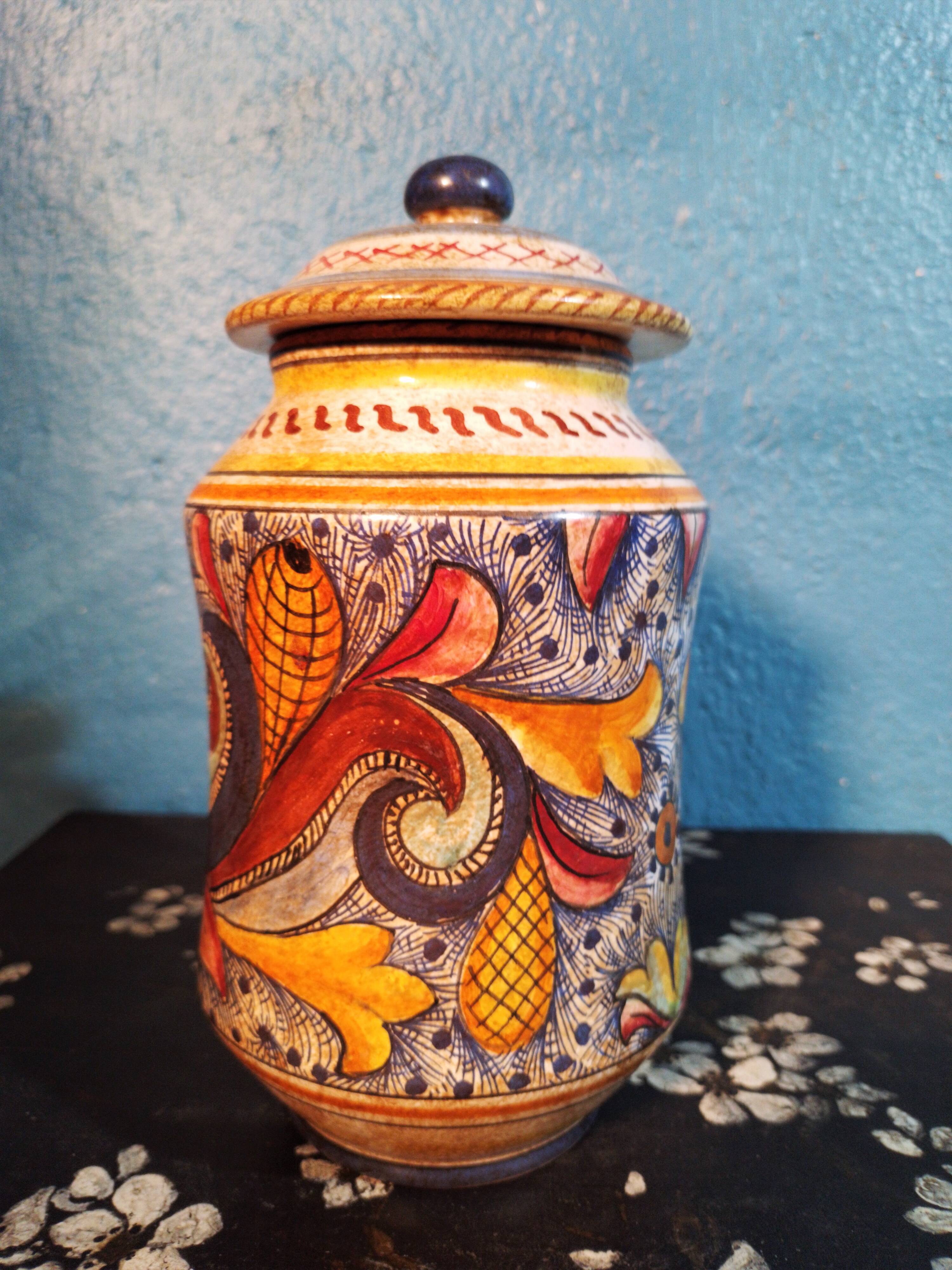 Ceramic pot Sicily 1960s