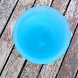 Blue opaline chalice vase