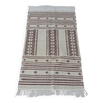 Flat Woven Hallway Kilim Rug – Traditional Geometric Patterns