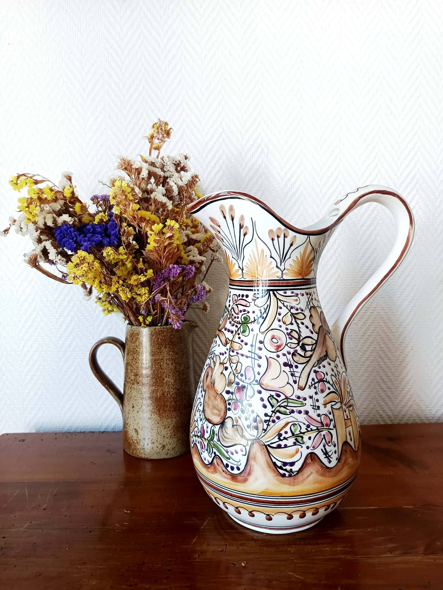 Ceramic jug in Portuguese style