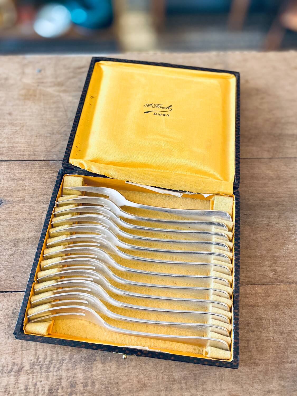 Box of 12 Christofle forks