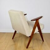 Chierowski 366 armchair, 1970s, beige, dark oak