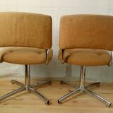 Pair of chairs 1970 Steelcase Strafor