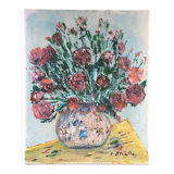 Red bouquet painting