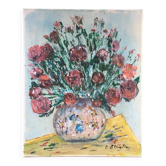 Tableau bouquet rouge