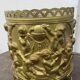 Brass planter with its zinc tray