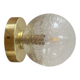 Applique ou plafonnier globe vintage en verre