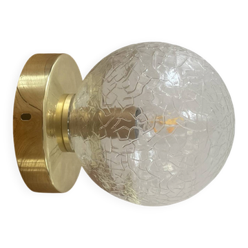 Vintage glass globe wall or ceiling light.