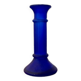 Bougeoir en verre poli