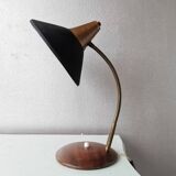 Design desk lamp with conical lampshade 1970