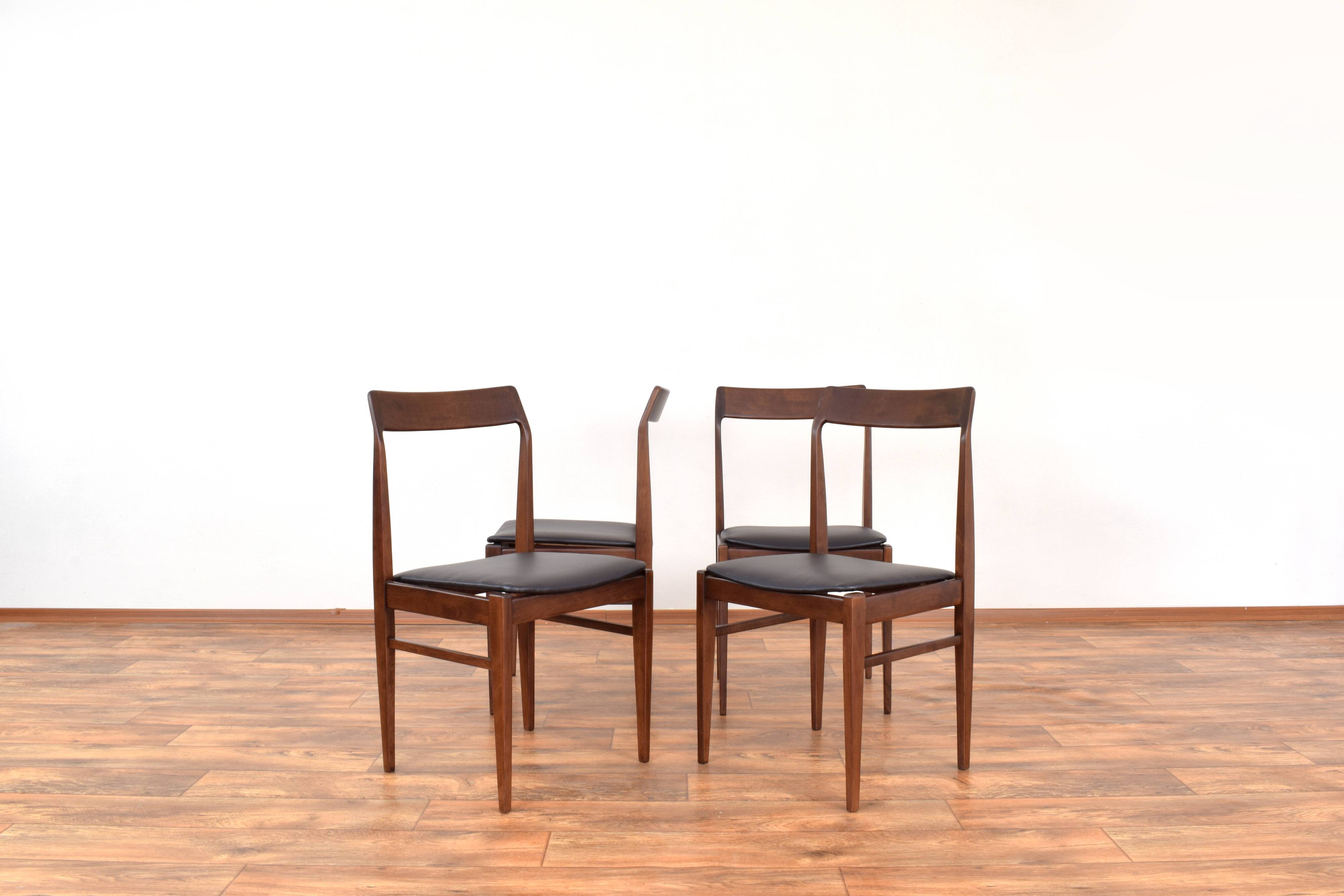 Mid-Century Polish Dining Chairs by E. Homa, 1960s, Set of 4