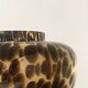 Large Hutschenreuther vase signed, blown glass in tortoiseshell style like Murano.