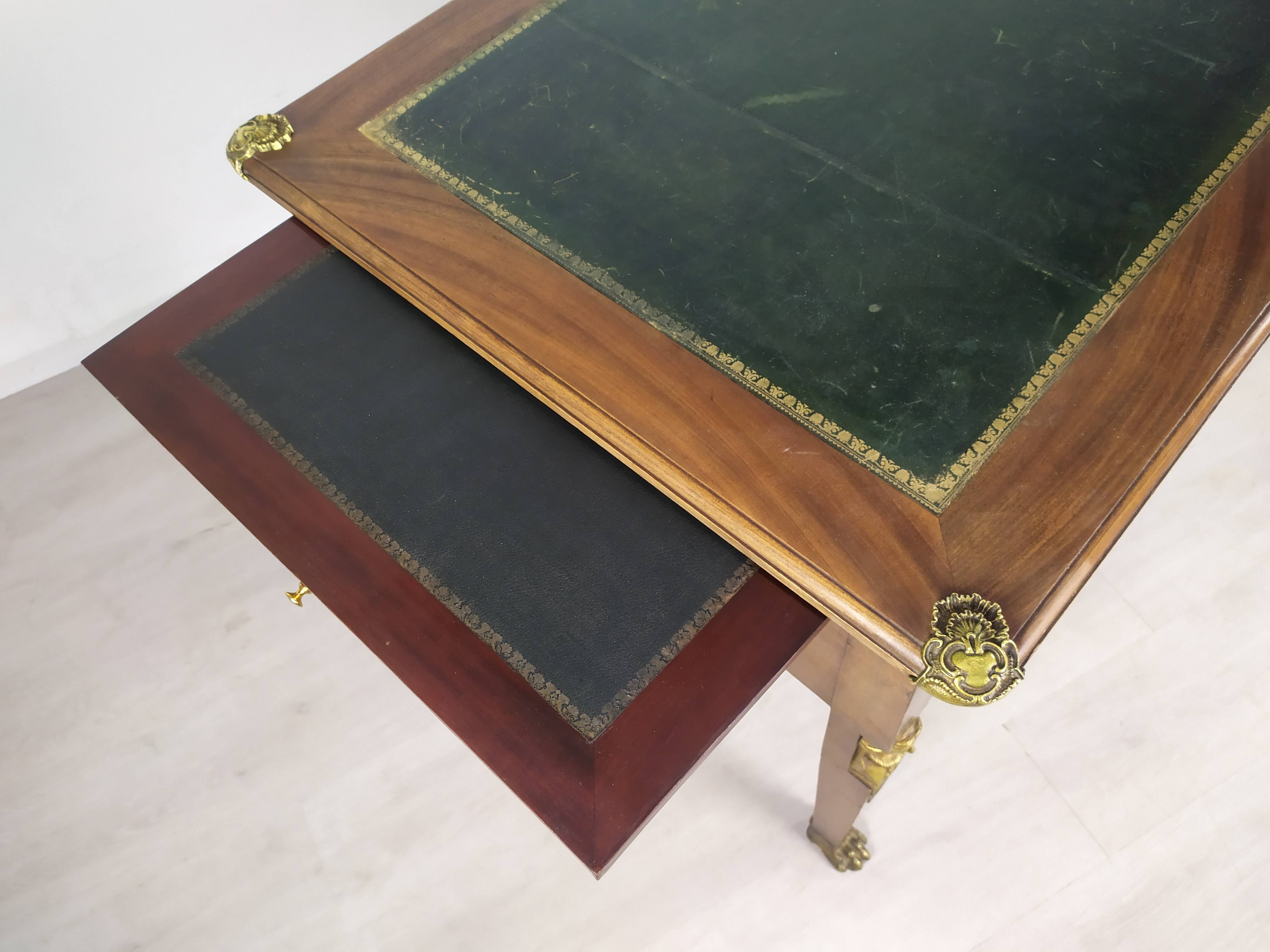 Empire-style desk and chairs