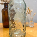 Bouteille de lait en verre vintage