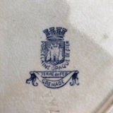 Plat ovale terre de fer de Gien