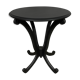 Guéridon noir mat