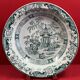 Ancient large earthenware platter creil and montereau, japonese decoration. 27 x 6