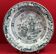 Ancient large earthenware platter creil and montereau, japonese decoration. 27 x 6