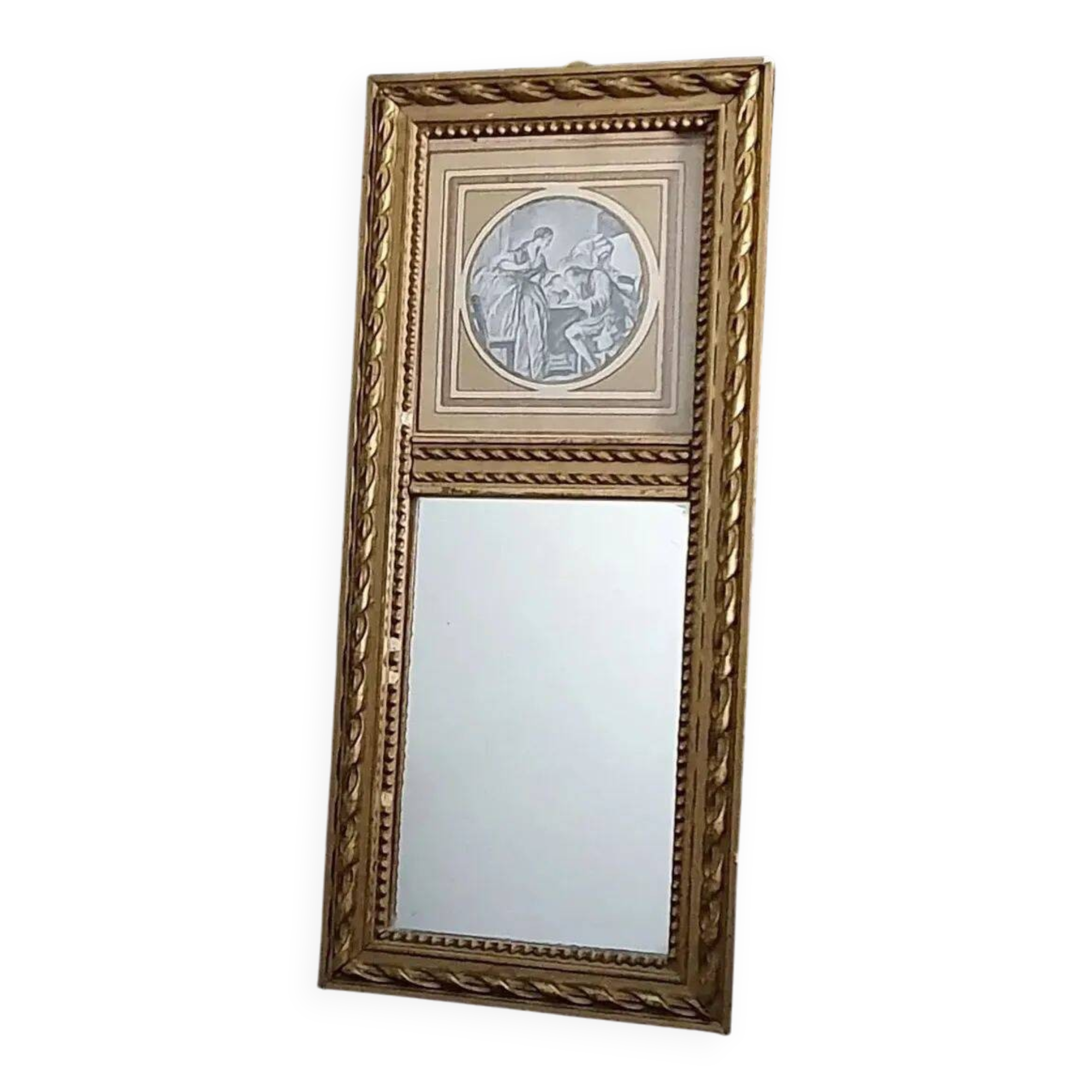 Small antique mirror "mini trumeau"