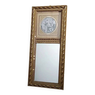 Small antique mirror "mini trumeau"