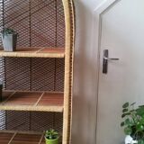 Rattan bookcase