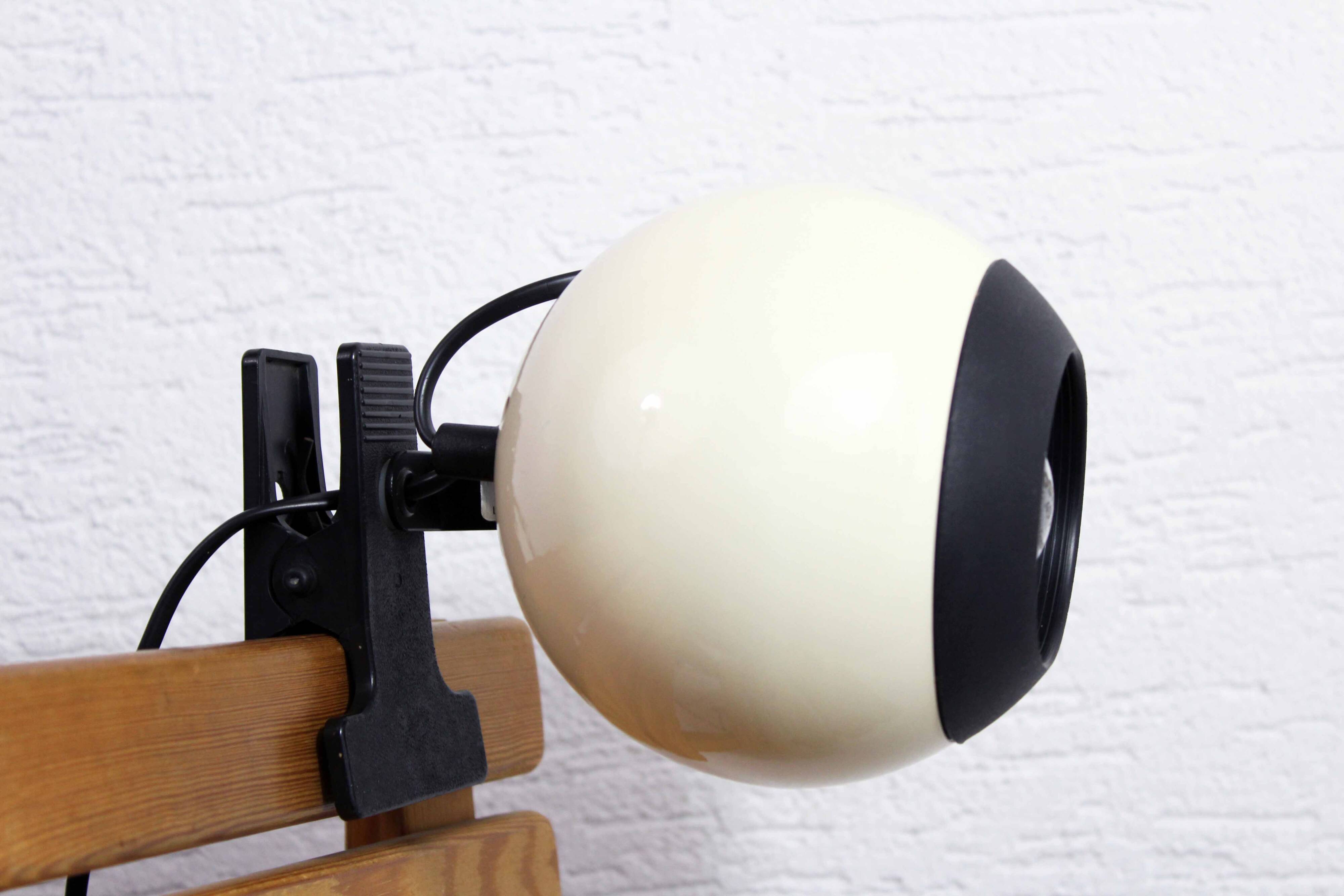 Eye ball clamp wall lamp 1970