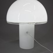 Large Italian Opaline Glass Table or Floor Lamp by Fontana Arte, 2010s