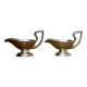 Duo de petites saucières metal argenté