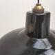 Enameled sheet metal pendant lights