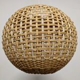 Vintage rattan ball suspension