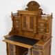Grand Neo-Renaissance ministerial desk with steps in oak - circa 1880-1890