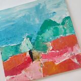 Abstract landscape painting